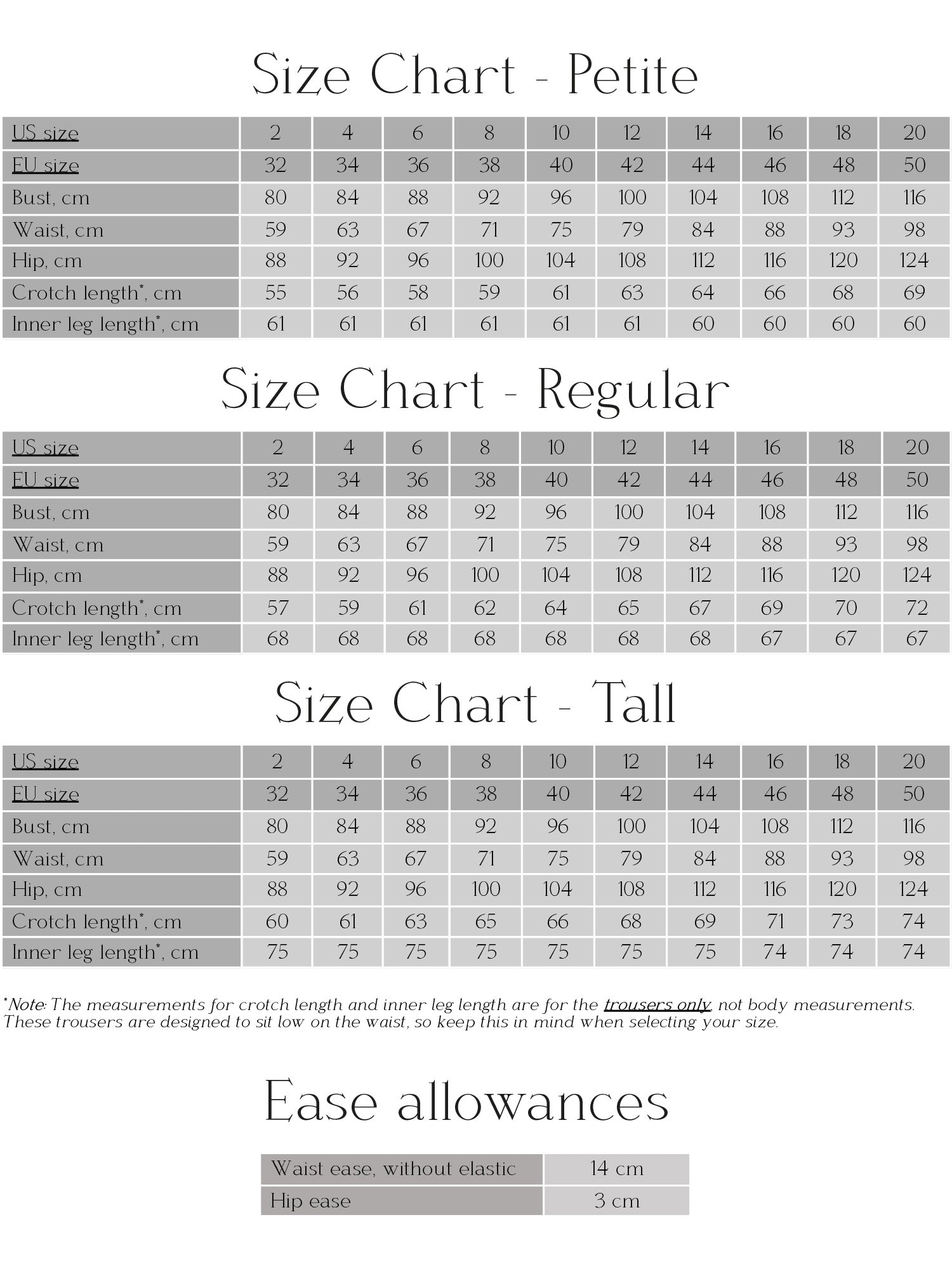 Go-To Trousers Sewing Pattern